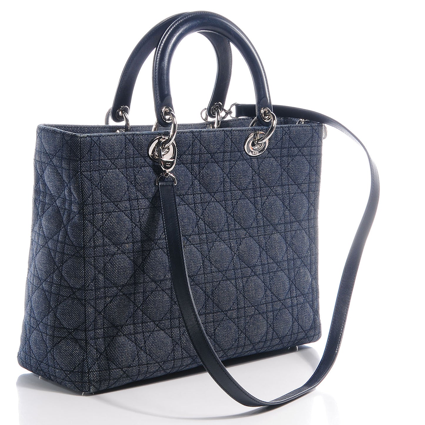 Denim Cannage Large Lady Dior