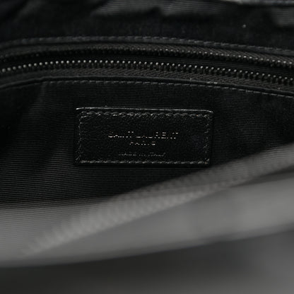 Saint Laurent Calfskin Y Quilted Monogram Large Loulou Chain Satchel Black 6 of 12