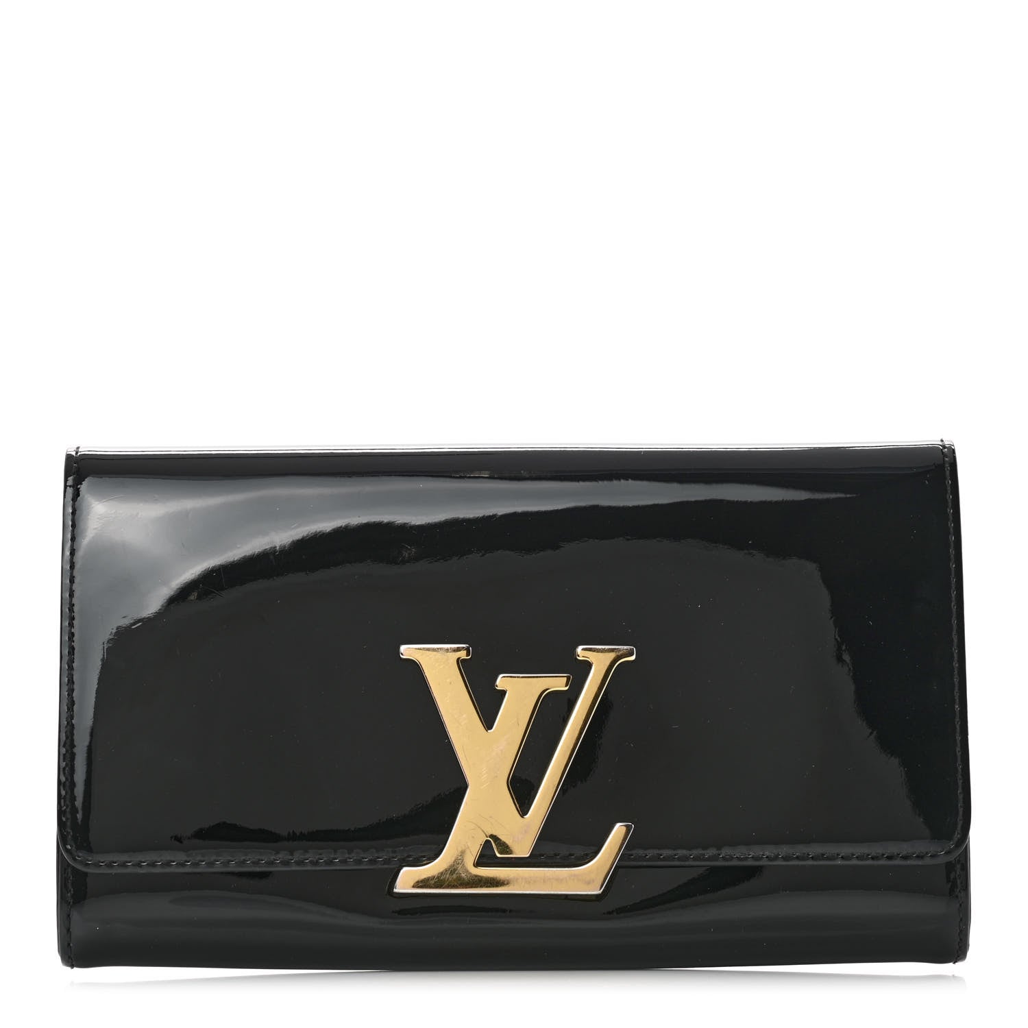 Louis Vuitton Patent Louise Clutch Amarante 1 of 10