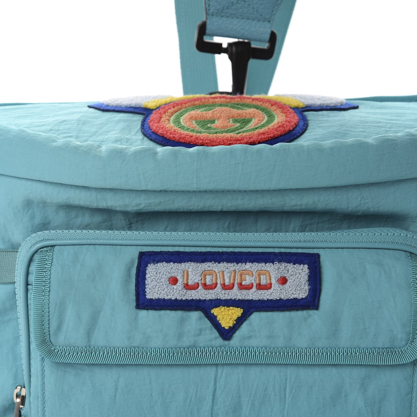 Nylon 80s Logo Patch Belt Bag Lago