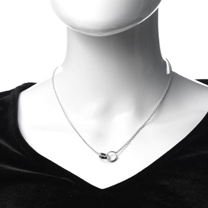 Cartier 18K White Gold Baby LOVE Necklace 2 of 8