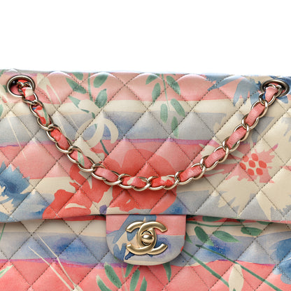 Chanel Lambskin Quilted Floral Medium Double Flap Multicolor 8 of 13