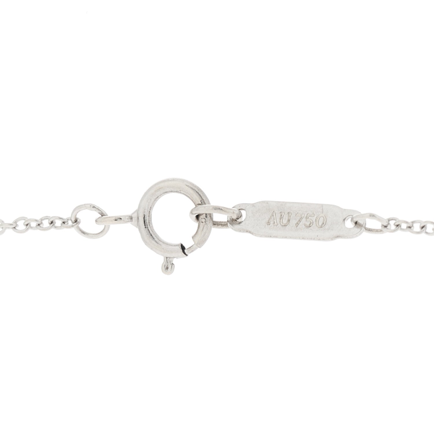 Tiffany 18K White Gold Diamond Return To Tiffany Heart Tag Pendant Necklace 5 of 7