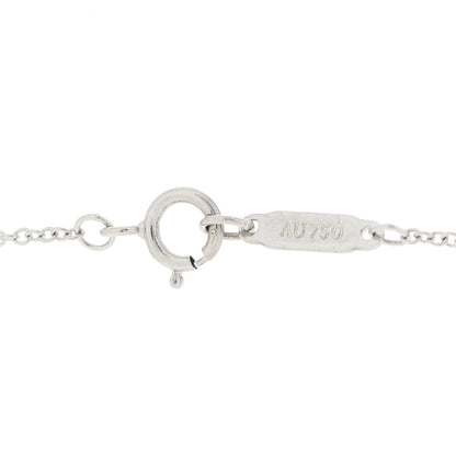 Tiffany 18K White Gold Diamond Return To Tiffany Heart Tag Pendant Necklace 5 of 7