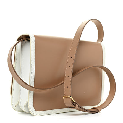 Burberry Calfskin Small TB Envelope Clutch Bag Chalk White Camel 3 of 13