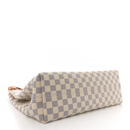 Louis Vuitton Damier Azur Graceful MM Rose Ballerine 4 of 10