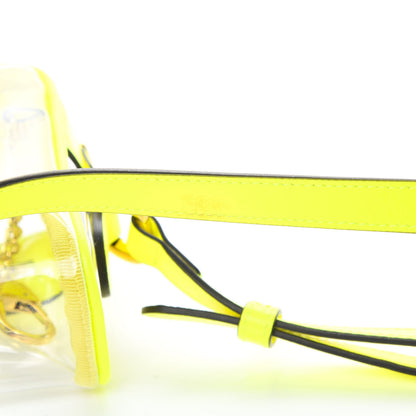 Gucci Vinyl Web Mini Ophidia Transparent Shoulder Bag Yellow Fluo 12 of 12