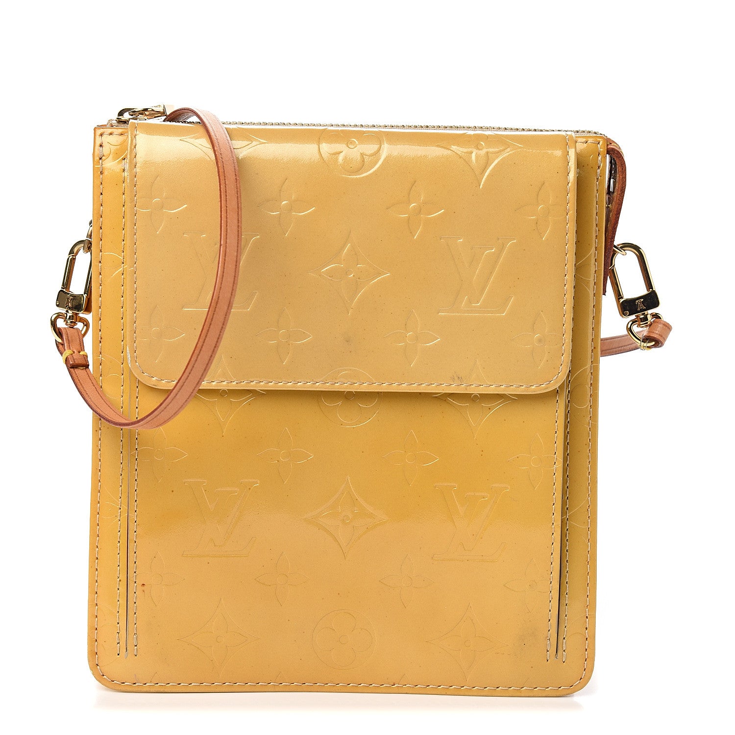 Louis Vuitton Vernis Mott Yellow 1 of 8