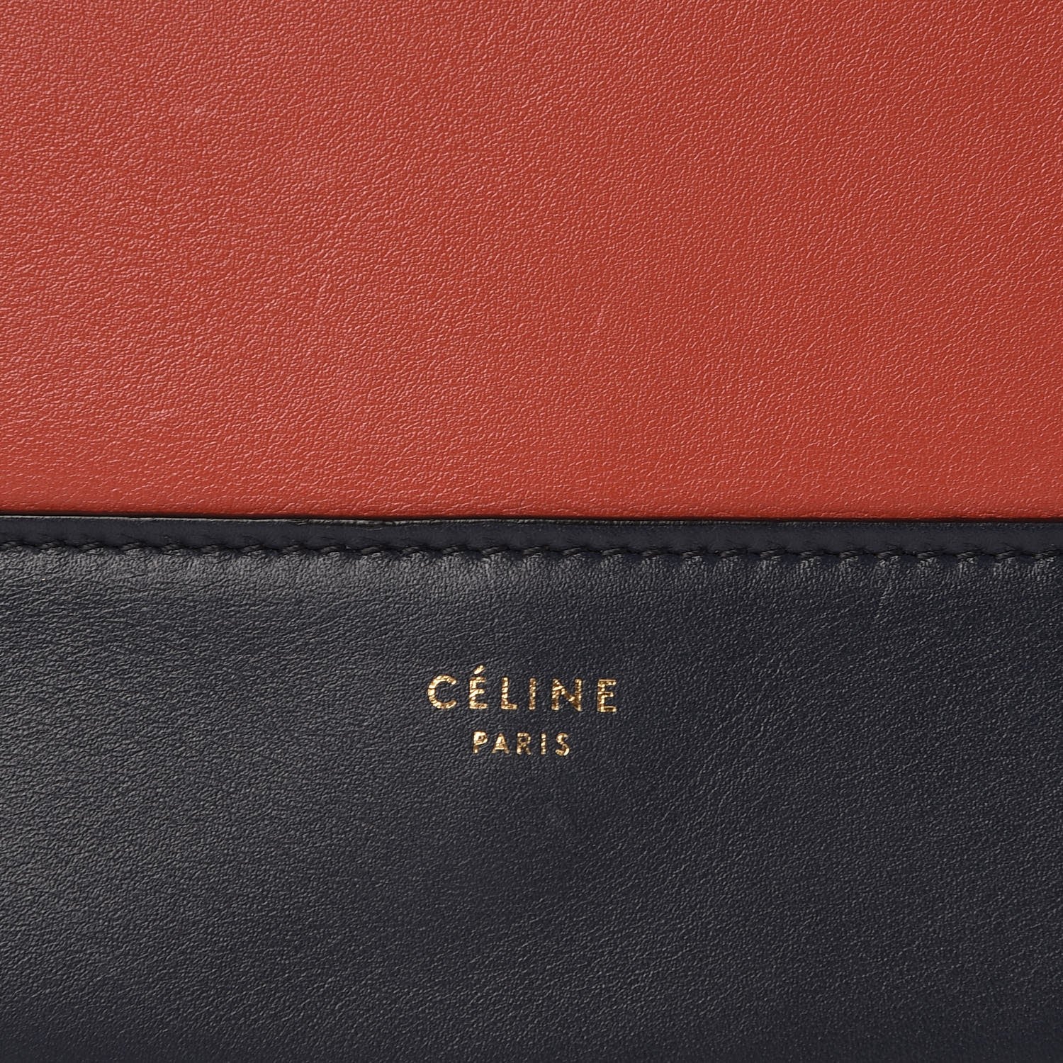 Celine Shiny Smooth Calfskin Medium Frame Shoulder Bag Dark Navy Claycourt 6 of 8