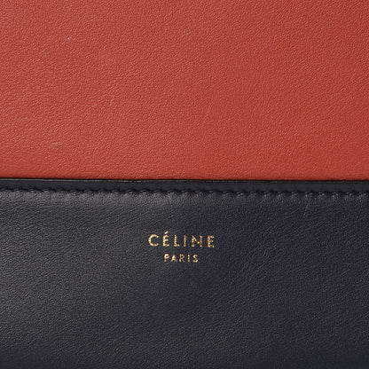 Celine Shiny Smooth Calfskin Medium Frame Shoulder Bag Dark Navy Claycourt 6 of 8