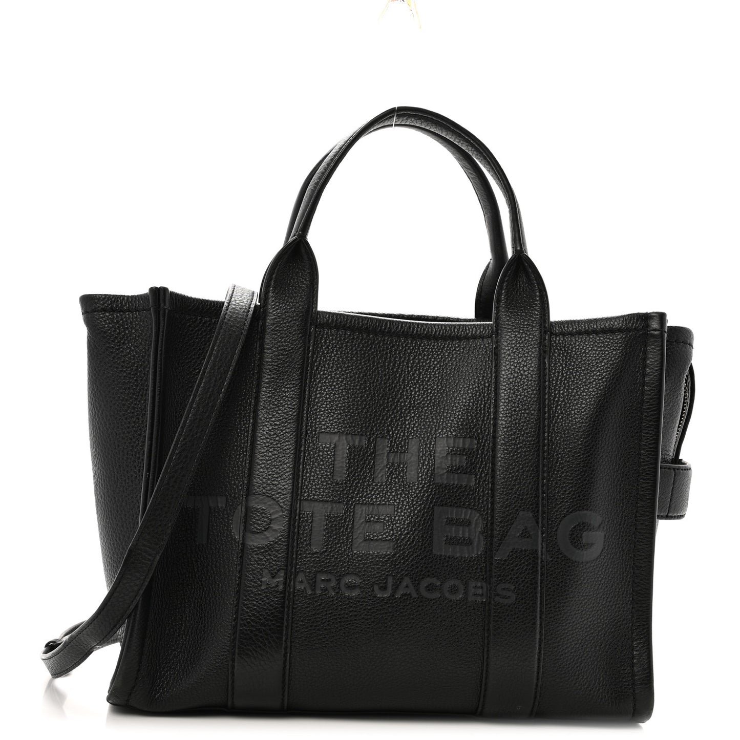 Grained Calfskin Medium The Tote Bag Black