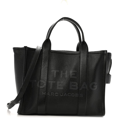 Marc Jacobs Grained Calfskin Medium The Tote Bag Black 1 of 14