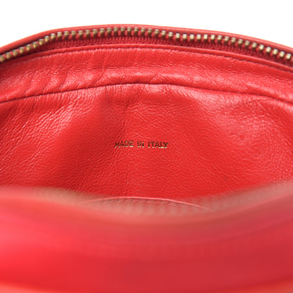 Chanel Satin Quilted CC Tassel Camera Case Red 6 of 15