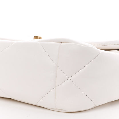 Chanel Lambskin Quilted Medium Chanel 19 Flap White 10 of 10