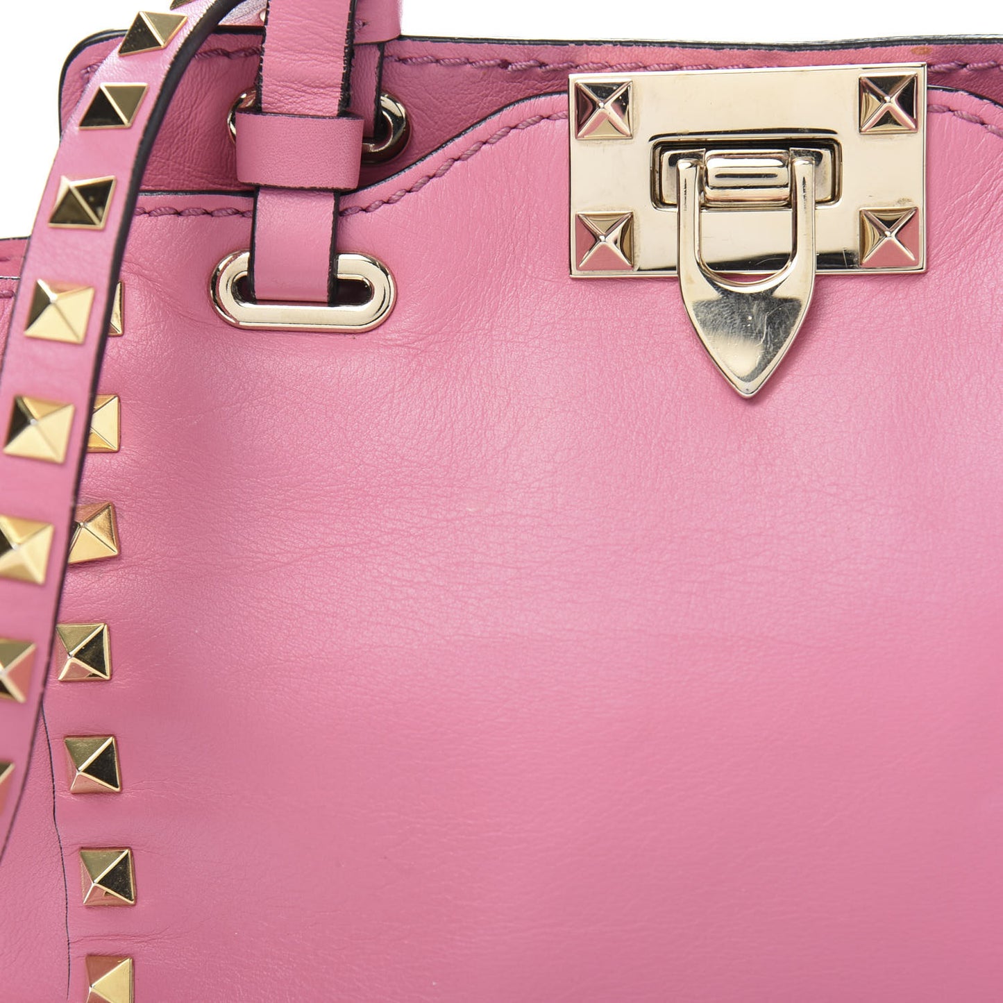 Vitello Mini Rockstud Tote Ninphea