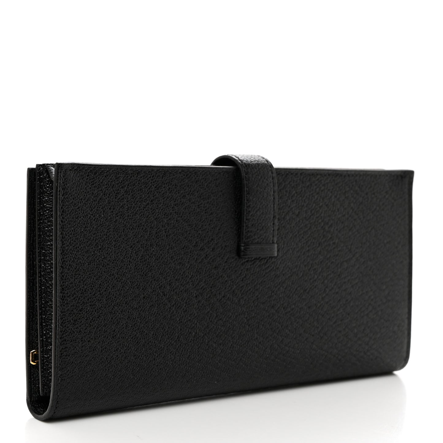 Chevre Mysore Bearn Gusset Wallet Black
