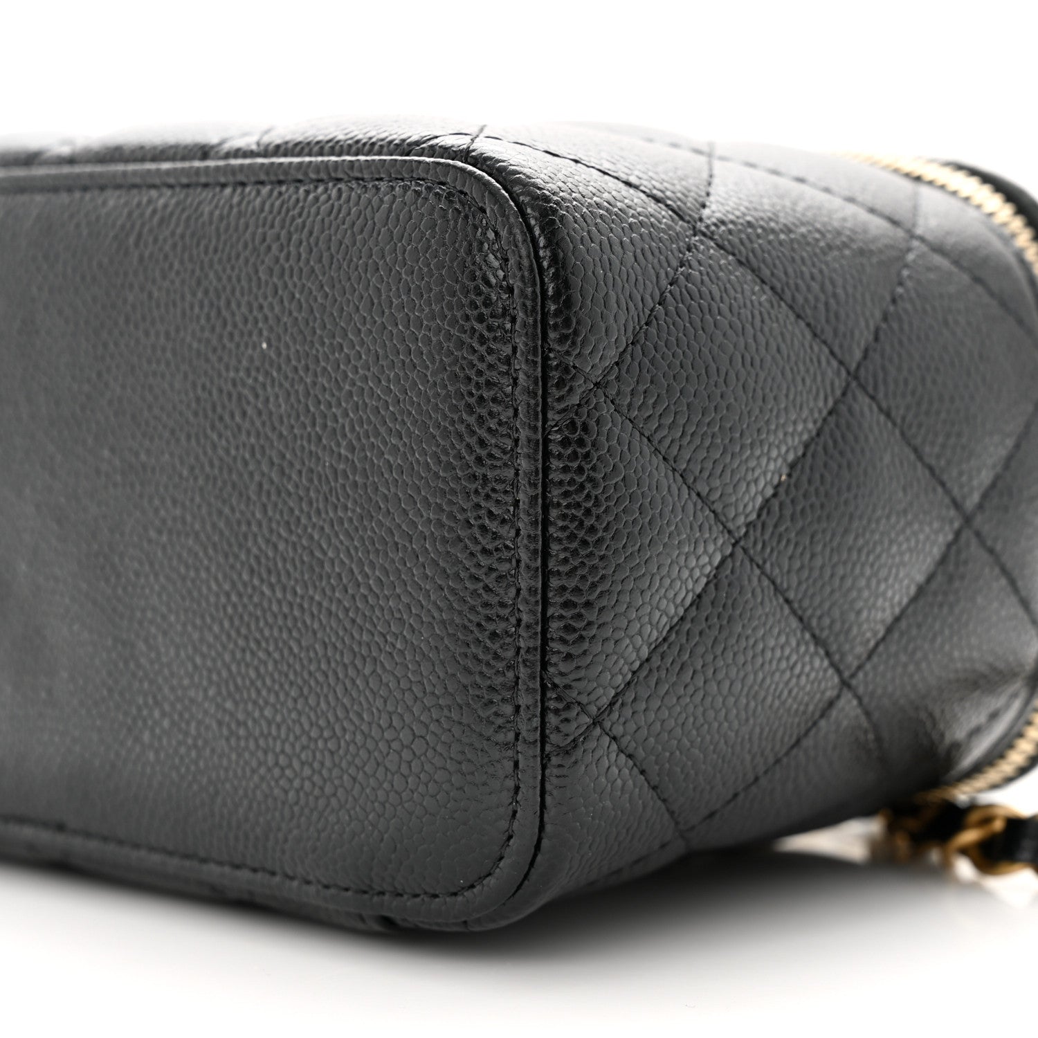 Chanel Shiny Caviar Quilted Pick Me Up Vanity Case Black 10 of 17