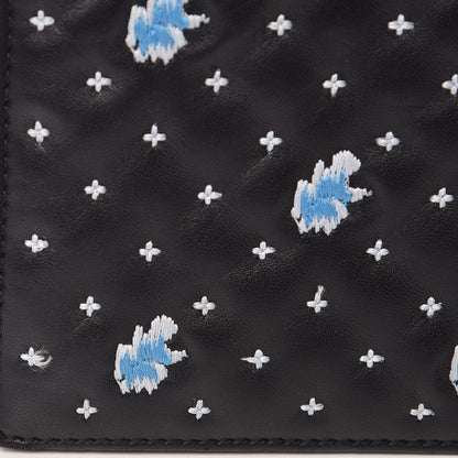 Christian Dior Lambskin Embroidered Medium Diorama Flap Bag Black 14 of 14