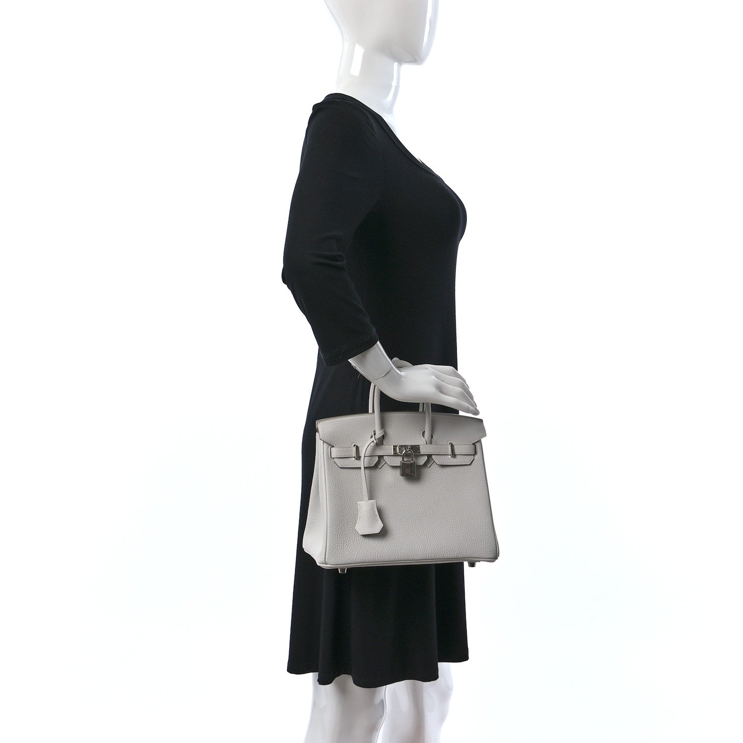 Hermes Togo Birkin 25 Gris Pale 2 of 10