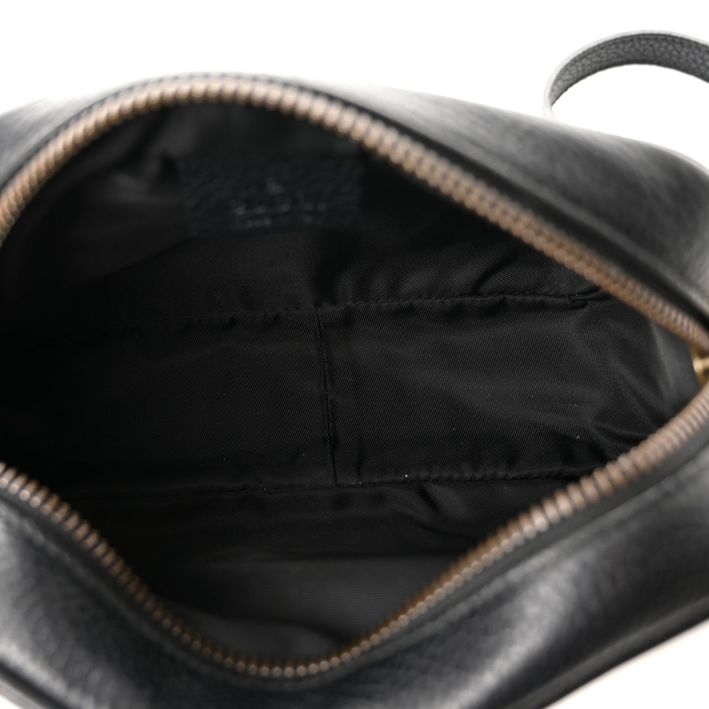 Pebbled Calfskin Mini Soho Disco Bag Black