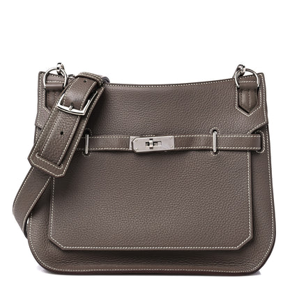 Hermes Taurillon Clemence Jypsiere 28 Etoupe 1 of 12