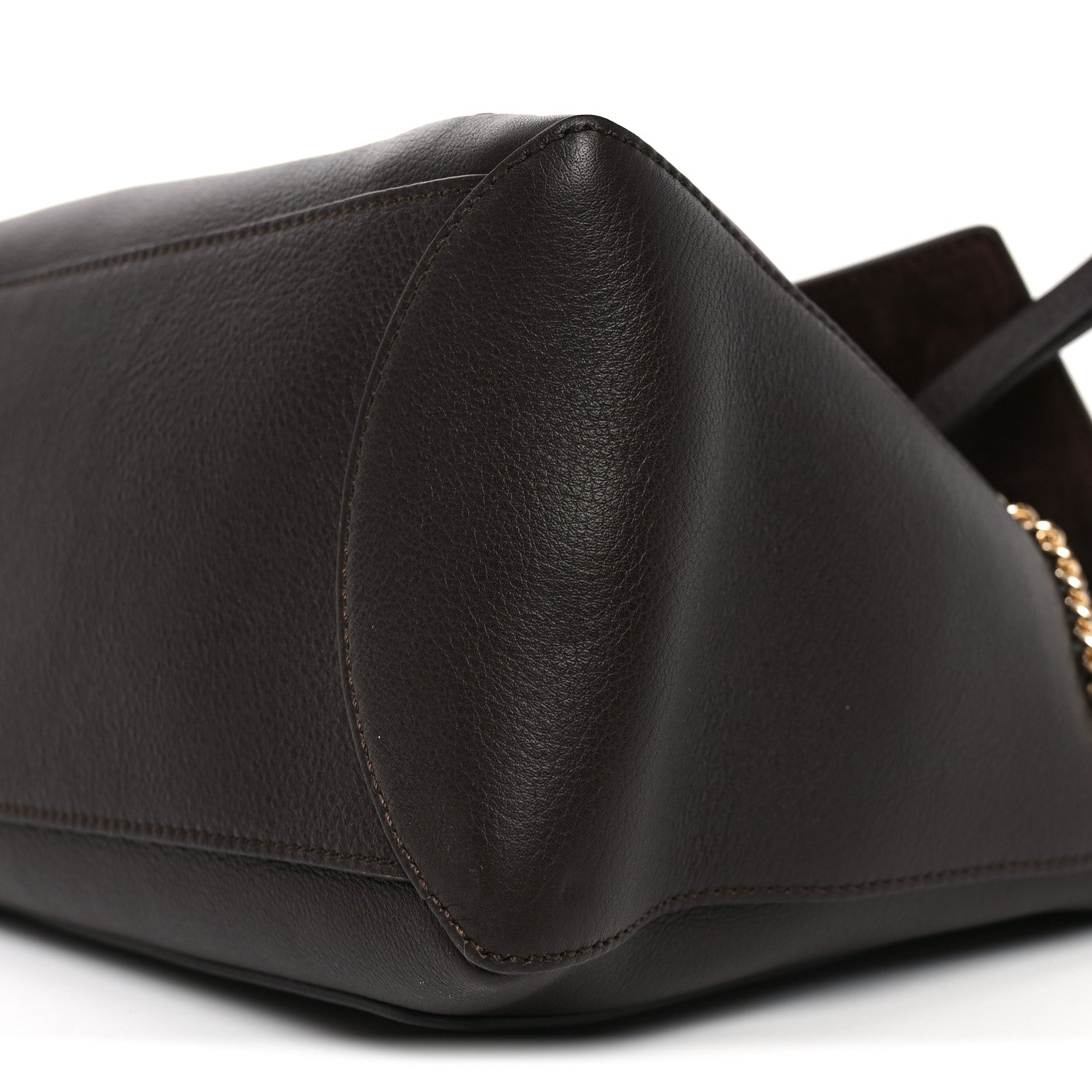 Chloe Calfskin Small Faye Day Shoulder Bag Dark Brown 10 of 10