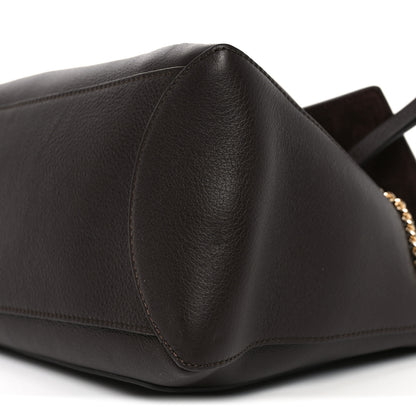 Chloe Calfskin Small Faye Day Shoulder Bag Dark Brown 10 of 10