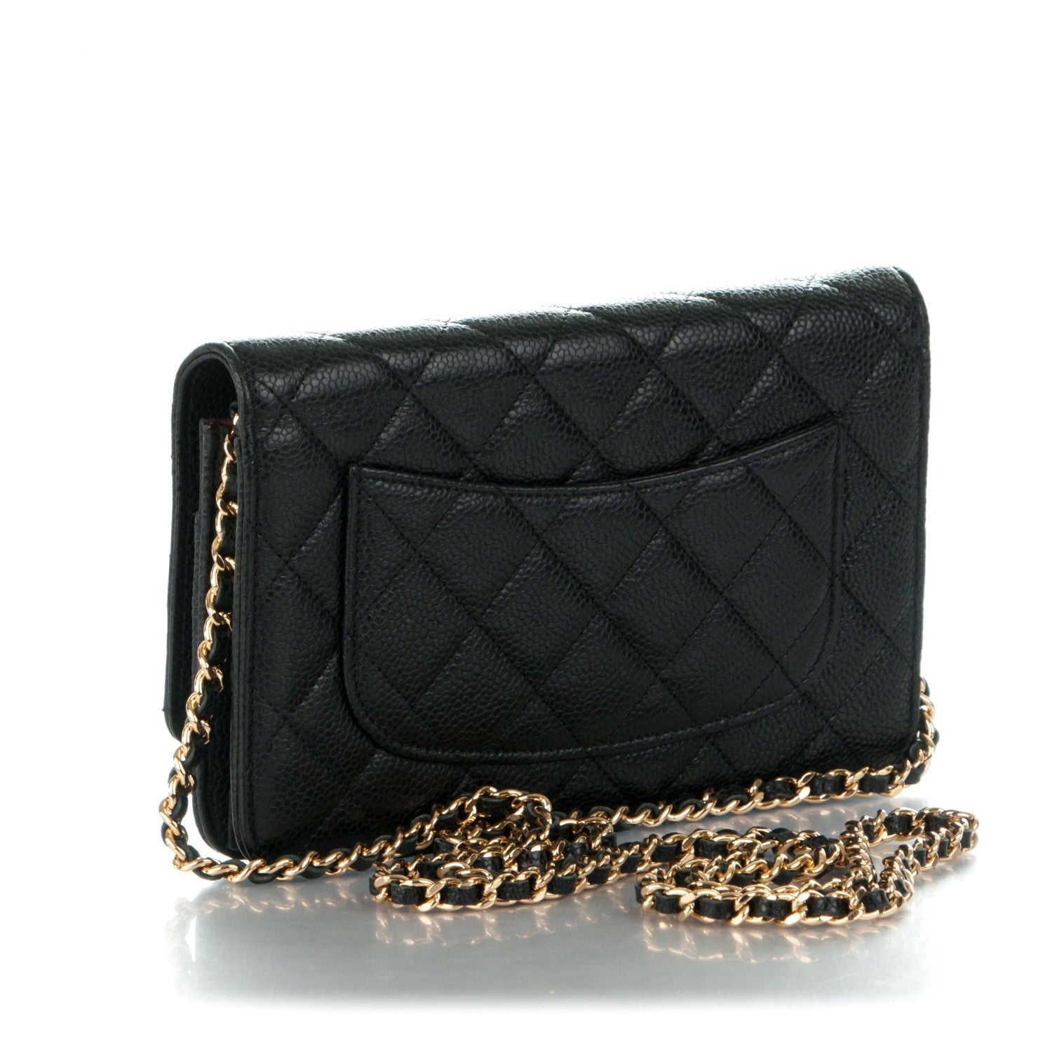 Chanel Caviar Quilted Wallet On Chain WOC Black 3 of 8