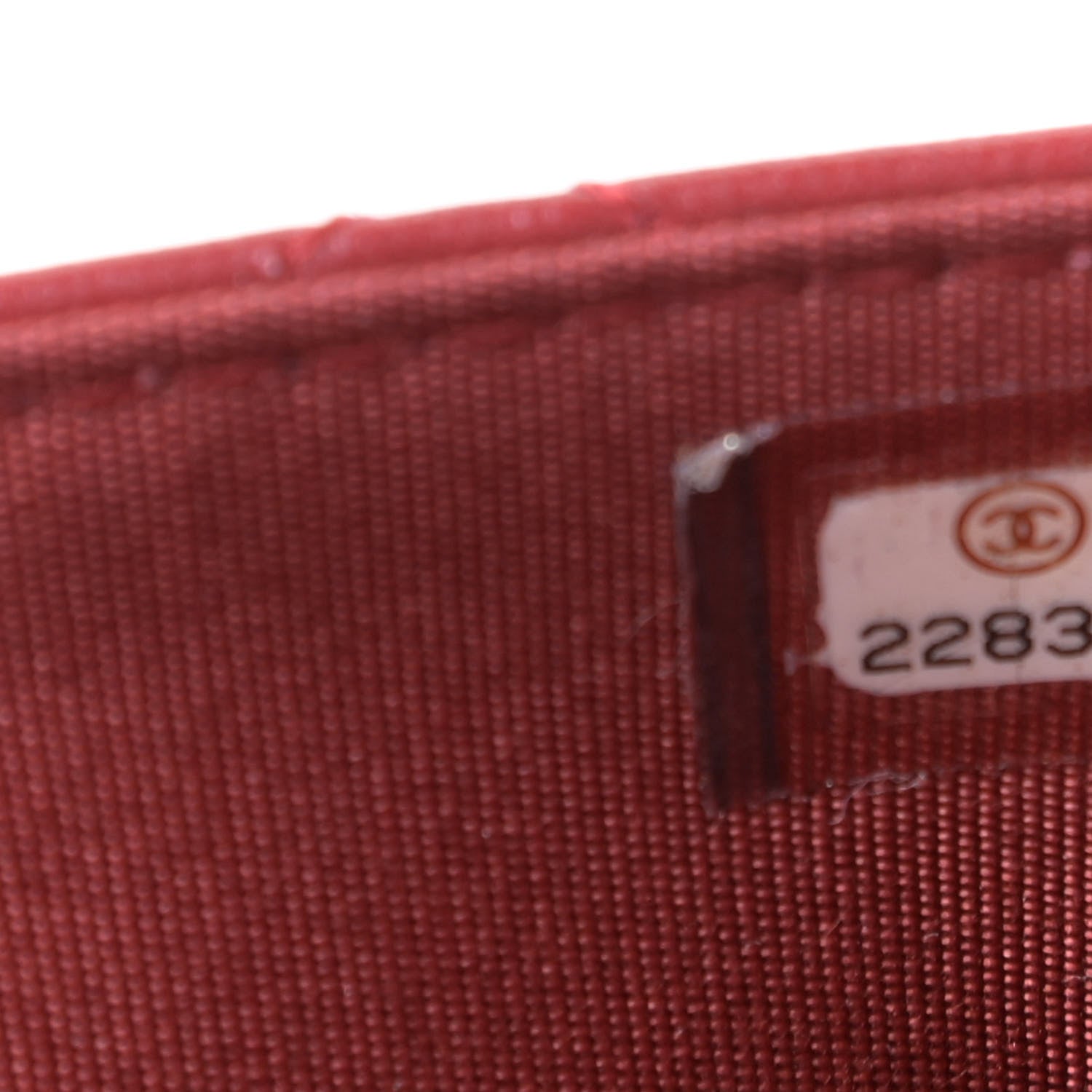 Chanel Lambskin Quilted Trendy CC Wallet On Chain WOC Red 10 of 14