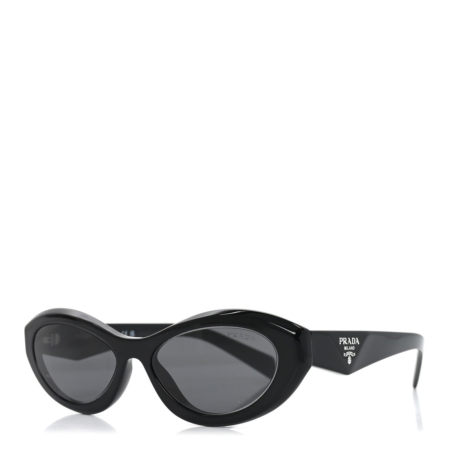 Acetate Oval Sunglasses SPR 26Z Black