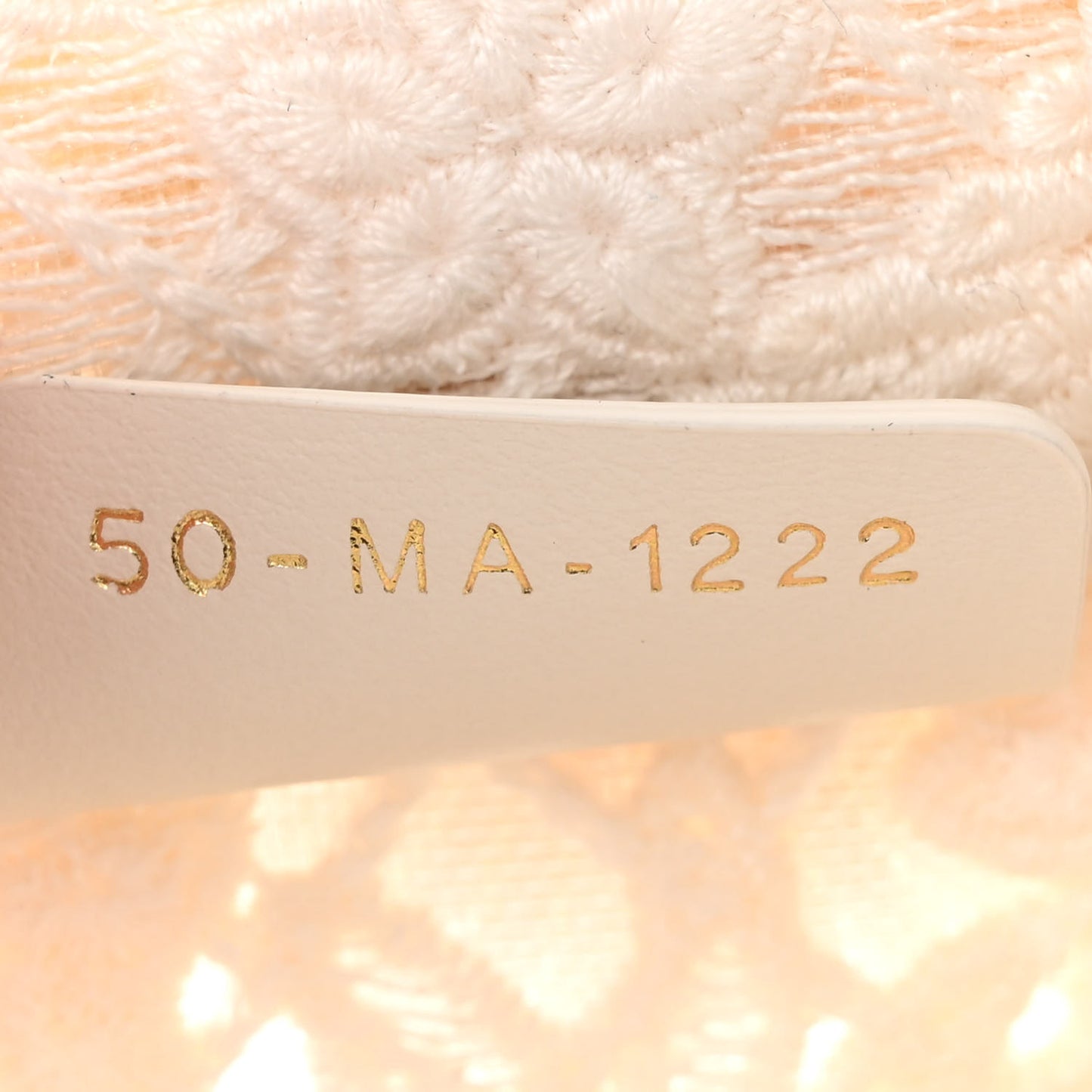 Embroidered D-Lace Mini Book Tote Phone Bag White Black