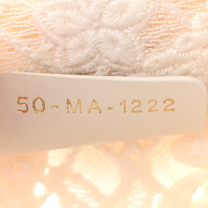 Christian Dior Embroidered D-Lace Mini Book Tote Phone Bag White Black 7 of 11