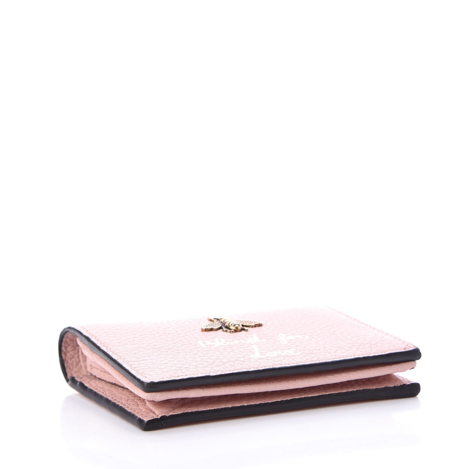 Gucci Cellarius Calfskin Blind for Love Animalier Card Case Perfect Pink 4 of 10