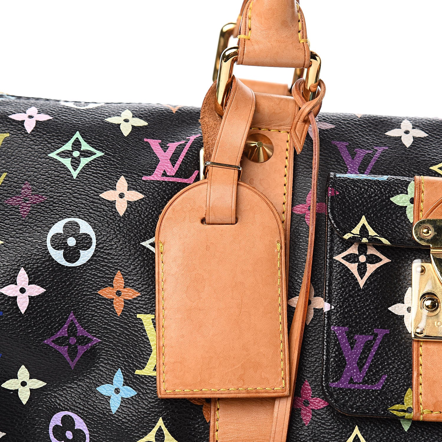 Louis Vuitton Monogram Multicolor Keepall 45 Black 12 of 13