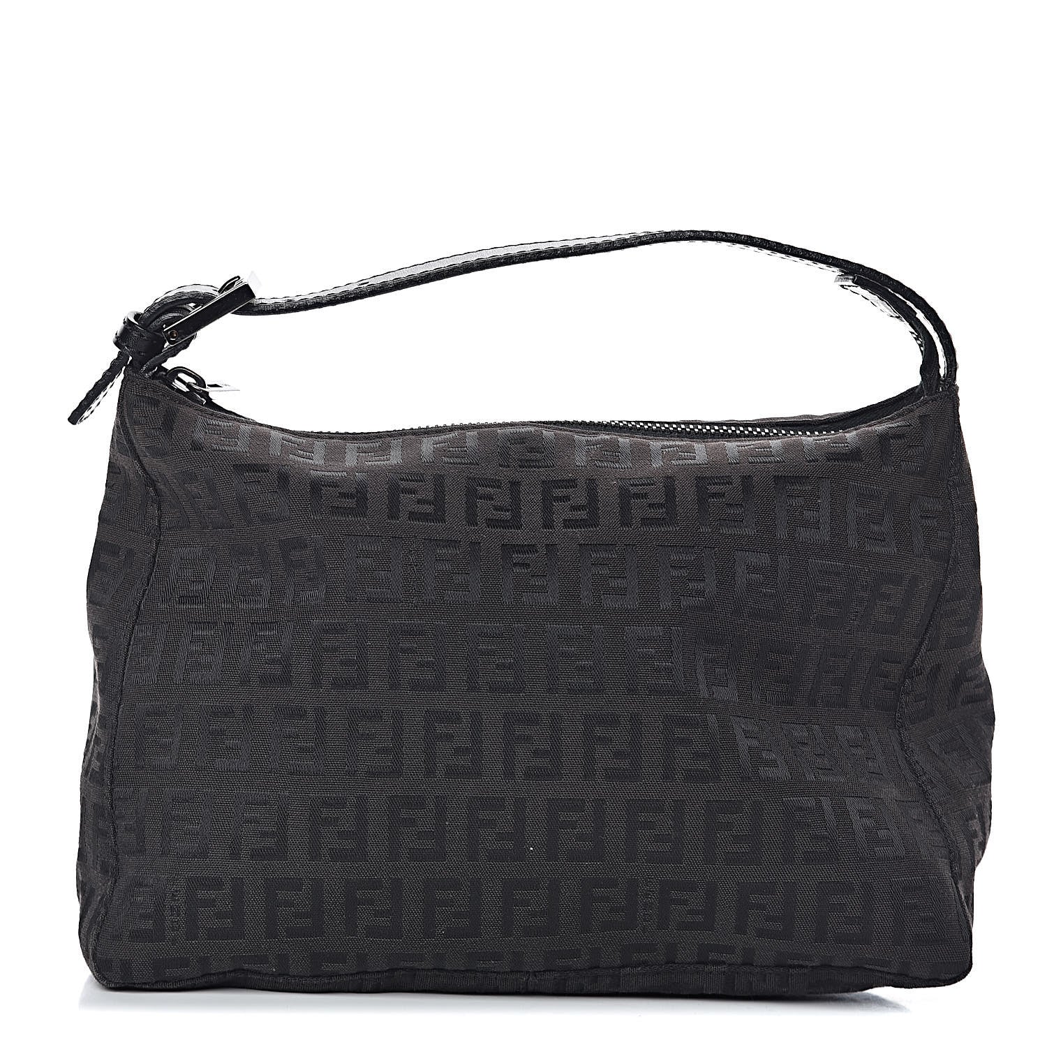 Fendi Zucchino Mini Pochette Black 1 of 14