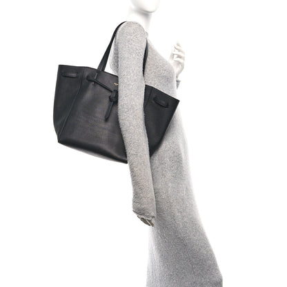 Celine Soft Grained Calfskin Small Belt Cabas Phantom Black 3 of 9