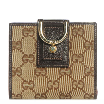 Gucci Monogram Abbey Compact Wallet Dark Brown 1 of 7
