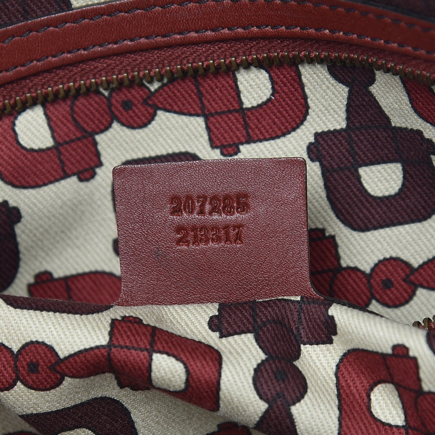 Guccissima Small Babouska Tote Burgundy