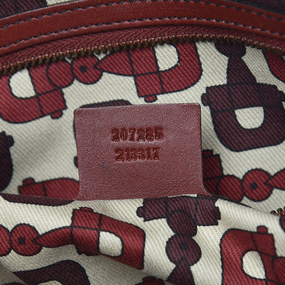Gucci Guccissima Small Babouska Tote Burgundy 9 of 9