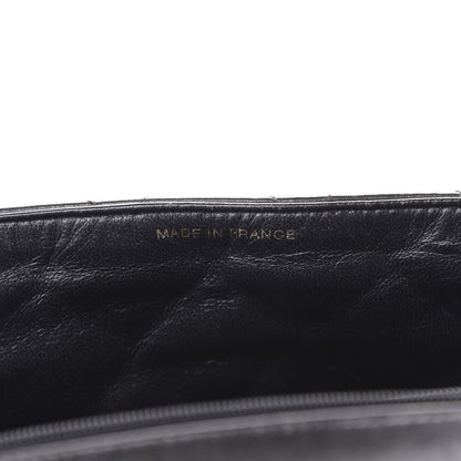 Chanel Lambskin Quilted Jumbo Kelly Flap Bag Black 7 of 22