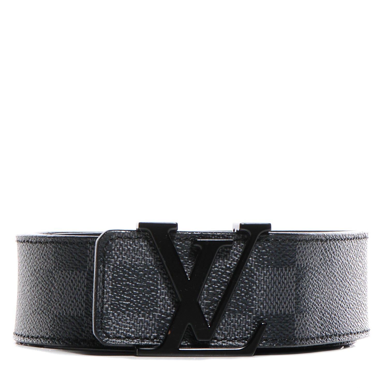 Louis Vuitton Damier Graphite LV Initiales Belt 90 36 1 of 6