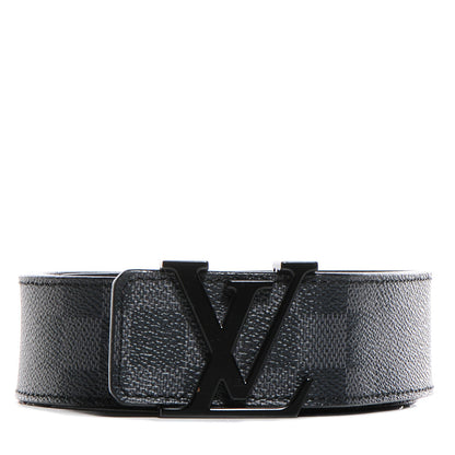 Louis Vuitton Damier Graphite LV Initiales Belt 90 36 1 of 6