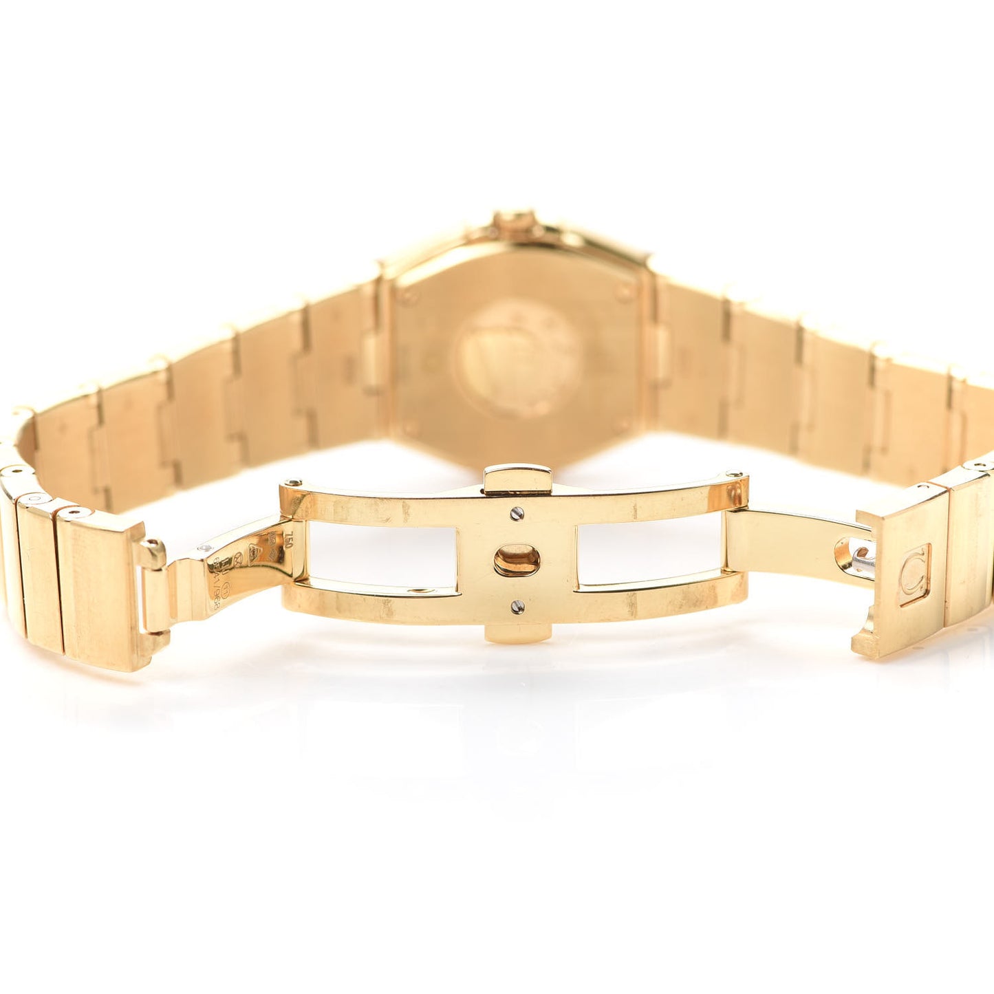 18K Yellow Gold Diamond Bezel Mother of Pearl 25mm Constellation Quartz Watch 123.55.24.60.55.004