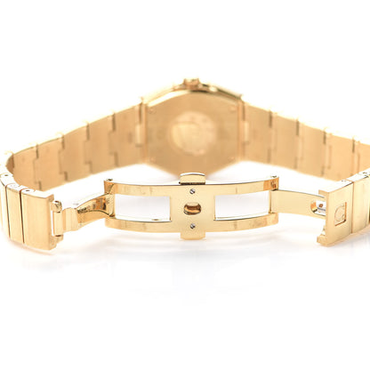 Omega 18K Yellow Gold Diamond Bezel Mother of Pearl 25mm Constellation Quartz Watch 123.55.24.60.55.004 5 of 6