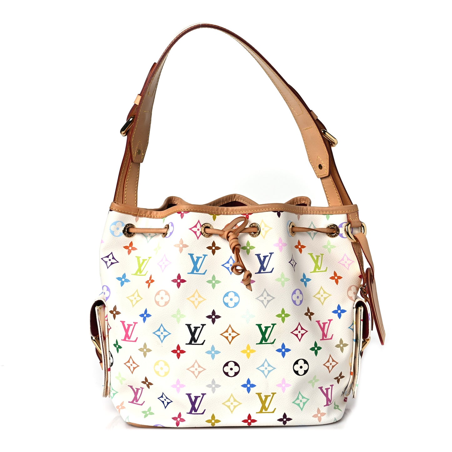 Monogram Multicolor Petit Noe White