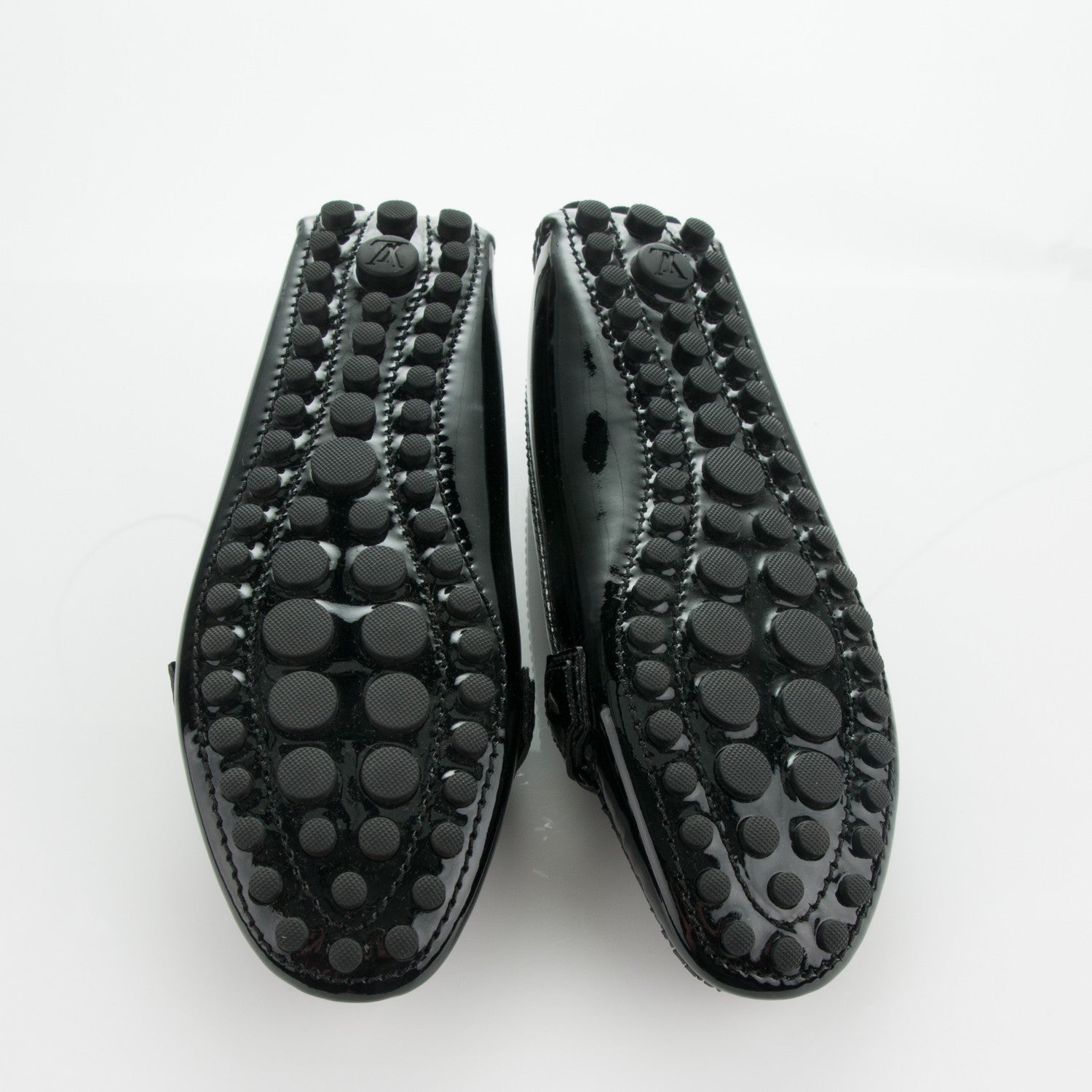 Louis Vuitton Patent Calfskin Oxford Loafers 35.5 Black 5 of 7