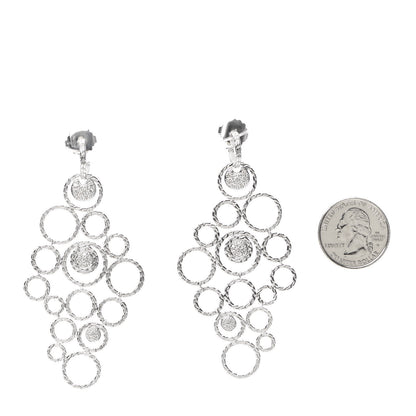 John Hardy Sterling Silver Pave Diamond Chandelier Earrings 2 of 5