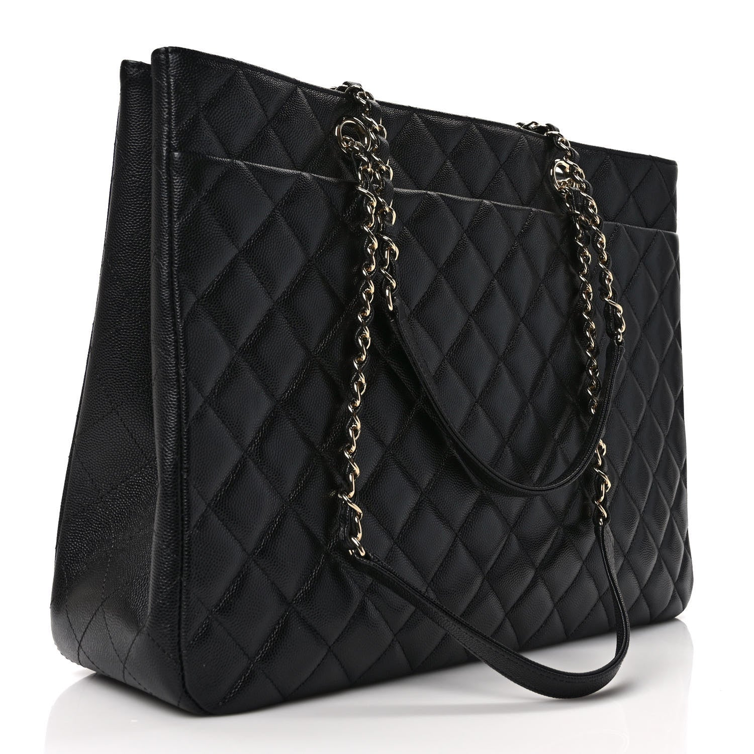Chanel Caviar Quilted Large Shopping Tote Black 3 of 8