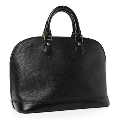 Louis Vuitton Epi Alma MM Black 3 of 12