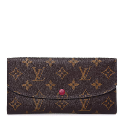 Louis Vuitton Monogram Emilie Wallet Fuchsia 1 of 6